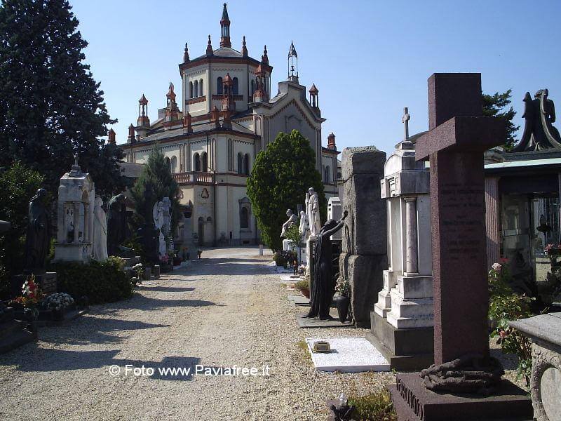 monumenti morti cimitero pavia